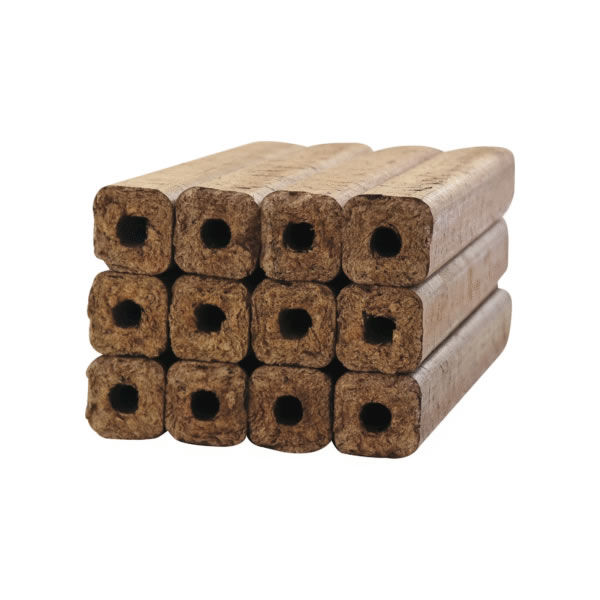 Briquettes de bois carrées Caldo – Carton 10 kg